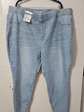 Terra & Sky Light Blue Skinny Pull-On Jeans
